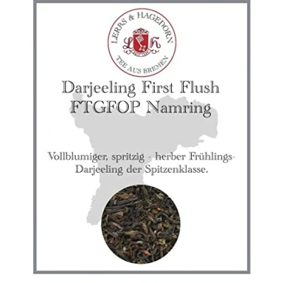 Abbildung von Lerbs &amp; Hagedorn, Darjeeling First Flush FTGFOP Namring Vollblumig, Spritzig, Herb 250g (ca. 20 Liter) Frühlingsdarjeeling