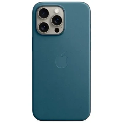Abbildung von Apple MagSafe Textiel Back Cover Blau iPhone 15 Pro Max