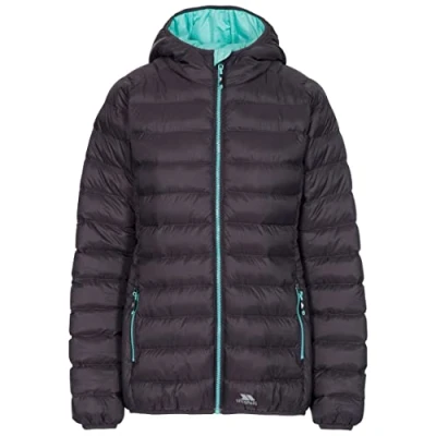 Abbildung von Trespass Damen Gepolsterte Jacke Mit Integrierter Kapuze ABIGAIL, Dark grey, XXS, FACLCATR0001_DAGXXS