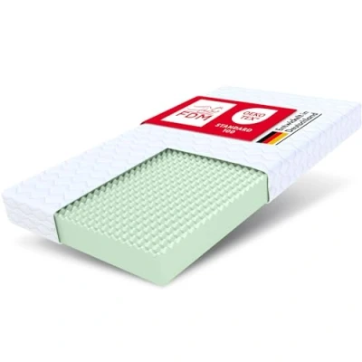 Abbildung von FDM PICCHI Schaumstoffmatratze 70 x 140 cm Matratze 12 Höhe Härtegrade H3 (Mittelhart) Polyurethanschaum Zweiseitig Bezug Abnehmbar Waschbar