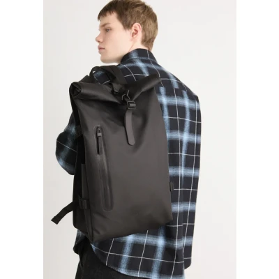 Abbildung von Rains Rolltop Large Unisex Tagesrucksack, Größe: One Size, Black