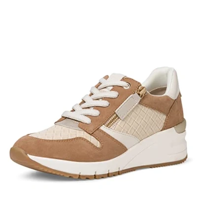 Abbildung von Tamaris Sneaker low, Damen, Größe: 41, Camel/beige Schuhe
