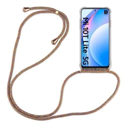 Abbildung von betterfon Xiaomi Mi 10T Lite Handykette Smartphone Halskette Hülle mit Band Schnur Case zum Umhängen Handyhülle Kordel für Rainbow