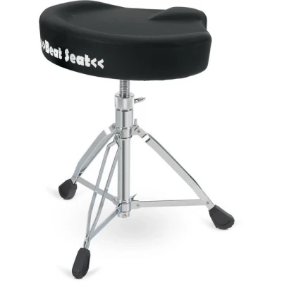 Abbildung von XDrum Sitzhocker BeatSeat Drumhocker Sattel Kunstleder, Höhenverstellbar von 49 65 cm, Bequeme Sitzfläche in Sattelform