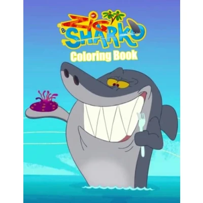 Abbildung von Zig and Sharko Coloring Book: JUMBO BookAges 2 13+ Colouring Book Gift For Children 8.5&quot; X 11&quot; inch