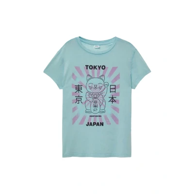 Abbildung von s.Oliver MIT Frontprint UND Tshirt print für Kinder, Größe: 146/152, Helles türkis