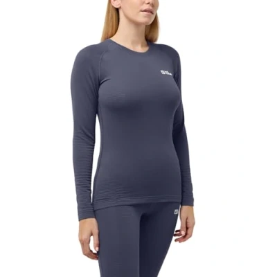 Abbildung von Jack Wolfskin Infinite WARM Unterhemd/shirt, Damen, Größe: XL, Graphite