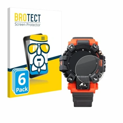 Abbildung von BROTECT Schutzglas für Casio G Shock GW 9500 (6 Stück) Schutzfolie Panzer Folie Glas [Extrem Kratzfest 9H, Anti Fingerprint, Ultra Transparent]