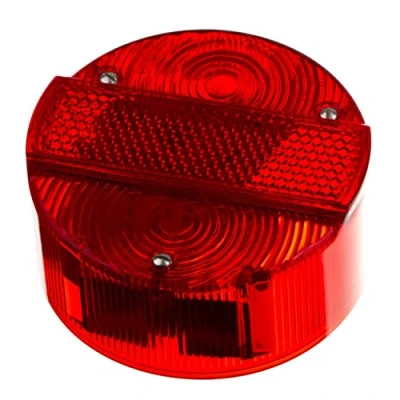 Abbildung von Rücklichtkappe für Bremsschlußleuchte ø 120 mm rot 3 Schrauben ohne Kennzeichenbeleuchtung