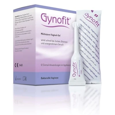 Abbildung von Gynofit Milchsäure Vaginalgel pH Balance Restorer für vaginale Gesundheit verhindert Juckreiz, Brennen &amp; Geruch Hygienischer Applikator Behandelt Infektionen (12 Stück)