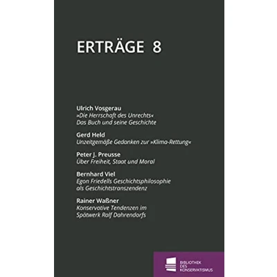Abbildung von Erträge: Schriftenreihe der Bibliothek des Konservatismus, Band 8