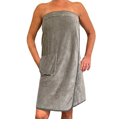 Abbildung von HOMELEVEL Saunatuch Saunakilt Damen Klettverschluss Tasche 100% Baumwolle, (1 St)