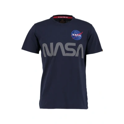 Abbildung von Alpha Industries Herren NASA Reflective T Shirt, Rep.Blue, S