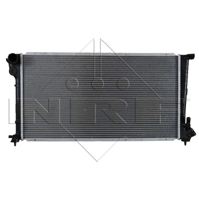 Abbildung von NRF EASY FIT 58189 Kühler, Motorkühlung Aluminium 669 366 29 mit Anbauteilen Kühlrippen gelötet CITROËN: Berlingo / First I