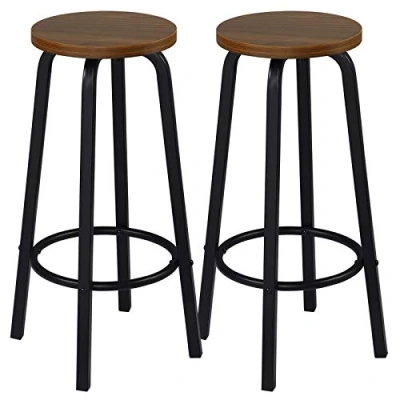 Abbildung von Woltu Barhocker (2 St), Bistrohocker Tresenhocker Barstuhl aus MDF und Metall