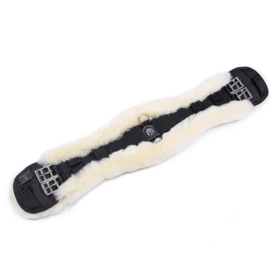 Abbildung von Werner Christ Dressurgurt Anatomic mit Fell Naturell 70cm