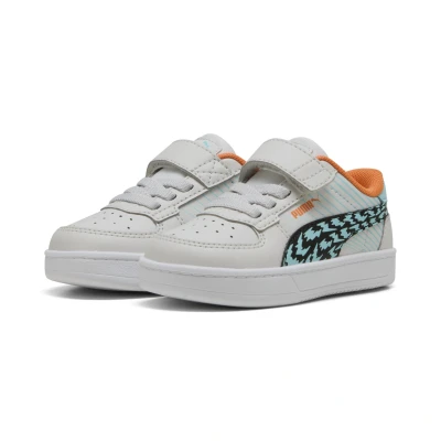 Abbildung von Puma Caven 2.0 Poised 2 Race Sneakers Kleinkinder Schuhe Feather Gray/Safe Lake/Black Größe: 21