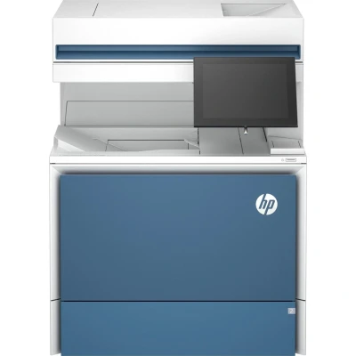 Abbildung von Jetzt 3 Jahre Garantie nach Registrierung GRATIS HP Color LaserJet Enterprise Flow MFP 6800zf Farblaser Multifunktionsgerät