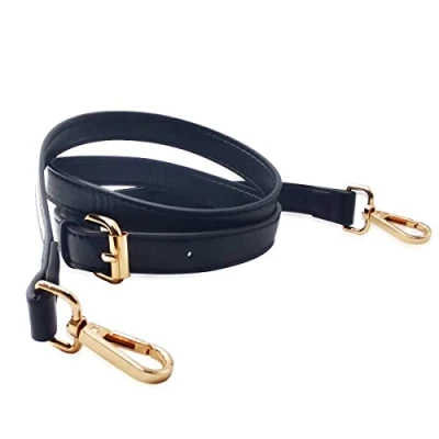 Abbildung von Pu LederTragegurt,Ersatz Schultergurt,Schulterriemen Trageriemen Handtasche,Taschengurt Verstellbare 105 120cm Lang Umhängegurt Tasche Zubehör Schwarz