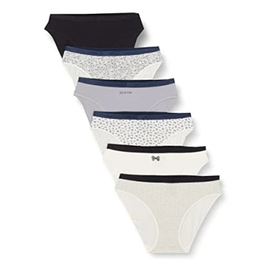 Abbildung von Dim Slip Les Pockets Baumwolle Stretch Multipack Damen x6, Multicolor, M