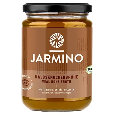 Abbildung von BIO Knochenbrühe Kalb JARMINO Kollagen &amp; Proteinreiche Bone Broth (4x 350ml) Enthält natürliches Protein, Collagen, Hyaluron ist low carb …