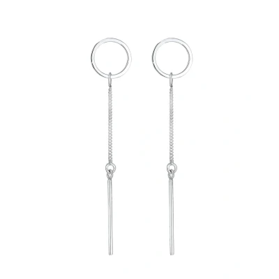 Abbildung von Elli Kreis STAB GEO Minimal Ohrringe, Damen, Größe: One Size, Silber