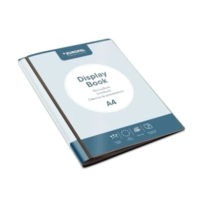Abbildung von OPUS 2 Präsentationsbuch im A4 Format mit 30 Hüllen Sichtbuch Front View Inlay Portfolio und Projektordner für Besprechungen &amp; Konferenzen Dunkelgrau / Anthrazit 114277