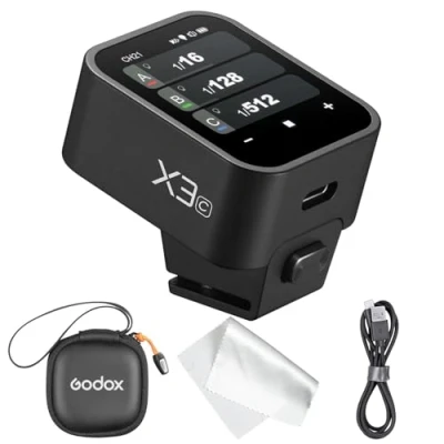 Abbildung von Godox X3 C TTL kabelloser Blitzauslöser, kompatibel mit Canon Kamera, OLED Touchscreen Blitzsender, eingebauter Lithium Akku, unterstützt Schnellladung, TCM Umwandlung