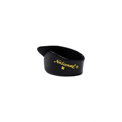 Abbildung von D&#039;Addario National Celluloid Thumb Picks, Large Black 12er Pack