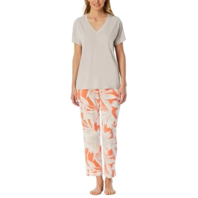 Abbildung von Schiesser Selected SET Nachtwäsche Set, Damen, Größe: Medium, Grau jaspe