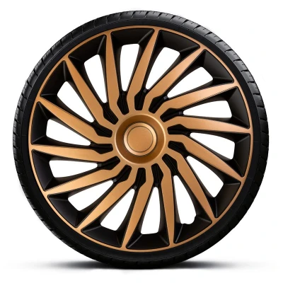 Abbildung von AutoStyle PP 5405GB Radblenden 15Zoll gold, schwarz