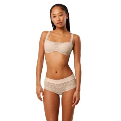Abbildung von Triumph Damen Body Make Up Illusion Lace Balconette Bra, Nude BEIGE, 85D