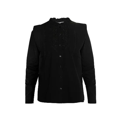 Abbildung von nascita Damen Langarmbluse 37329079 NA03, SCHWARZ, XL