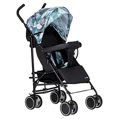 Abbildung von FreeON Simple Kinderwagen Grüne und blaue Blätter