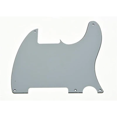 Abbildung von KAISH Schlagbrett für Fender Esquire, 3 lagig, 5 Löcher, blanko, ohne Pickup Loch, Weiß