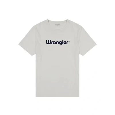 Abbildung von Wrangler Men&#039;s Logo Tee T Shirt, White, 58