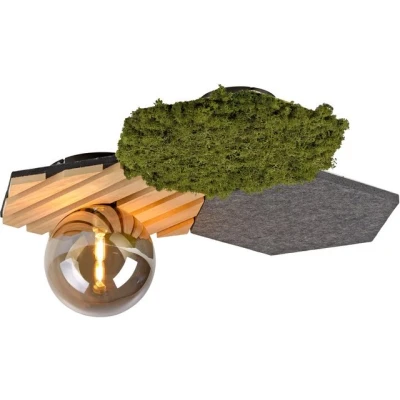 Abbildung von JUST LIGHT Wandleuchte GREEN HEX, Ein /Ausschalter, Leuchtmittel wechselbar, Warmweiß, ExklusiveG9