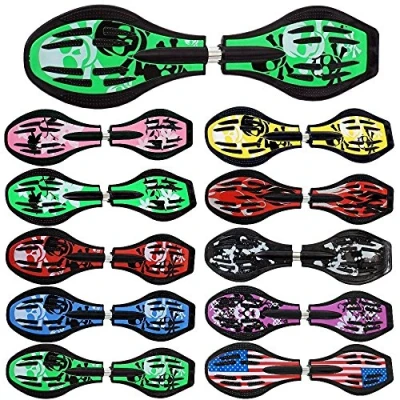 Abbildung von FunTomia Waveboard mit Mach1 ABEC 9 Kugellager, LED Rollen &amp; Tragetasche