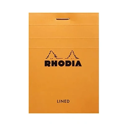 Abbildung von 10 x Rhodia Notizblock Nr. 11 A7 liniert 80 Blatt orange