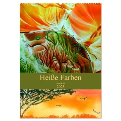 Abbildung von Heiße Farben (Wandkalender 2025 DIN A2 hoch), CALVENDO Monatskalender