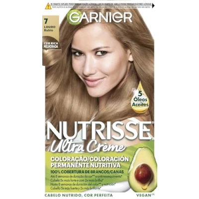 Abbildung von Garnier Nutrisse Creme Coloración Permanente Con Mascarilla Nutritiva De Cuatro Aceites Rubio 7