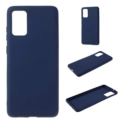 Abbildung von CoverKingz Cover kompatibel mit Samsung Galaxy S20+ [6,7 Zoll] Silikon Handyschutzhülle Smartphonehülle TPU Phone Case Matt Blau