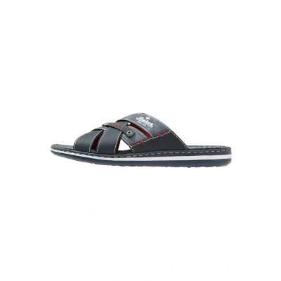 Abbildung von Rieker Pantolette flach, Herren, Größe: 43, Navy/jeans Schuhe