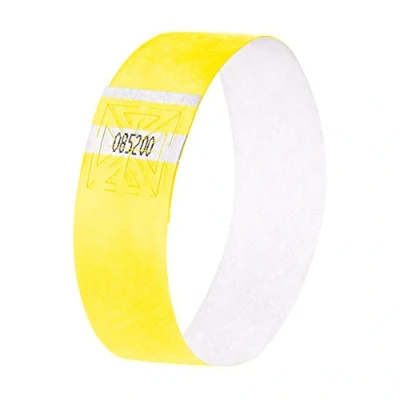 Abbildung von SIGEL EB218 Einlassbänder Super Soft, 120 Stück, Gelb fluoreszierend, Festival Armbänder