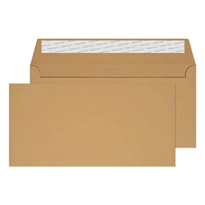 Abbildung von Blake Creative Colour 227 Farbige Briefumschläge Haftklebung Keks Beige DL+ 114 x 229 mm 120 g/m² 500 Stück