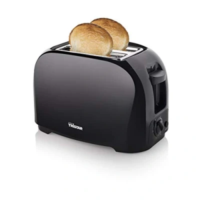 Abbildung von Tristar Toaster, 2 kurze Schlitze, für Toastbrot, 800 W, Doppelschlitz Scheiben Toastmaschine Mini Toster &amp; Brötchenaufsatz