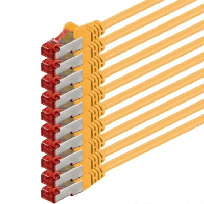Abbildung von 1aTTack.de 10x 10m Cat 6 Netzwerk Kabel Patch Cat6 RJ45 SFTP Gelb
