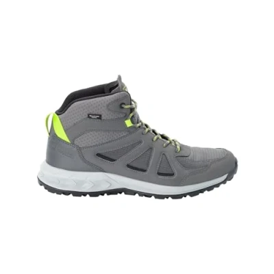 Abbildung von Jack Wolfskin Woodland 2 Texapore MID Hikingschuh, Herren, Größe: 43, Pebble grey Schuhe