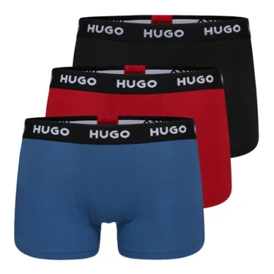 Abbildung von HUGO Boxer 3 PACK Panties, Herren, Größe: XL, Black/red/blue
