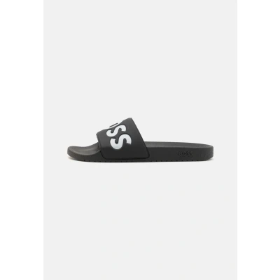Abbildung von BOSS Aryeh Pantolette flach, Herren, Größe: 41, Black Schuhe